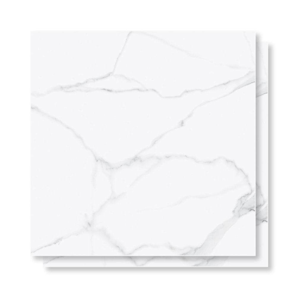 Piso Cerâmico Polido 60x60cm Caixa 2,48m² Karina Altissimo Cinza Retificado - 67004