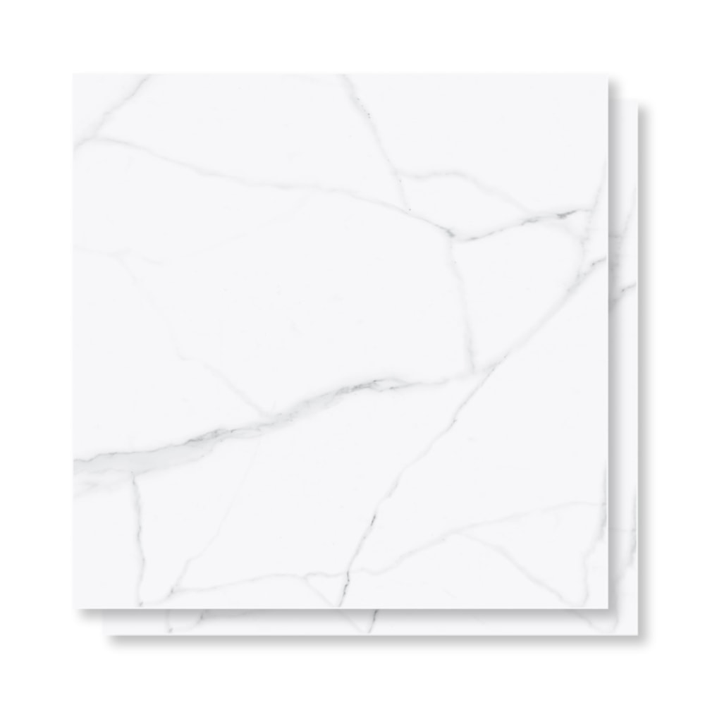 Piso Cerâmico Polido 60x60cm Caixa 2,48m² Karina Altissimo Cinza Retificado - 67004