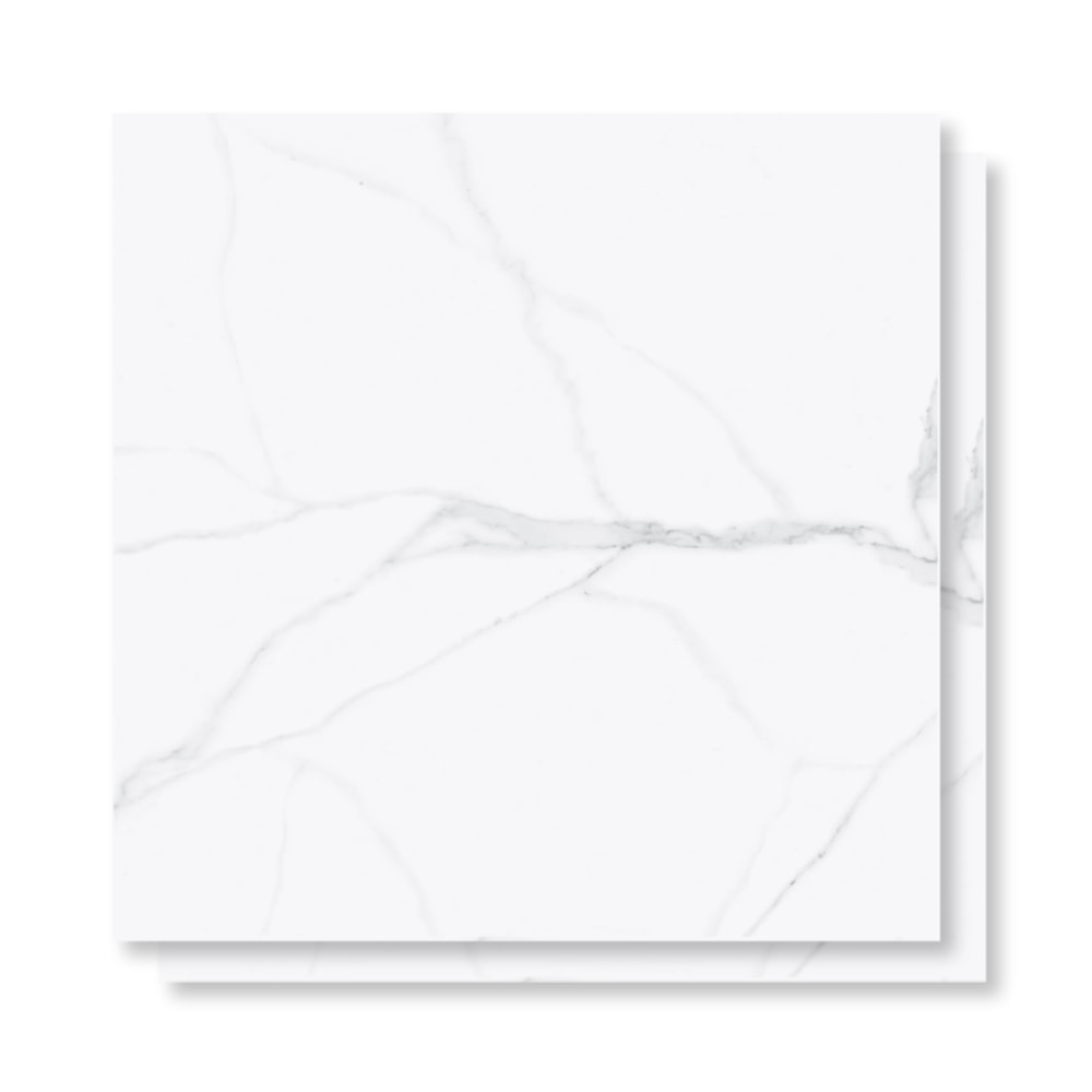 Piso Cerâmico Polido 60x60cm Caixa 2,48m² Karina Altissimo Cinza Retificado - 67004