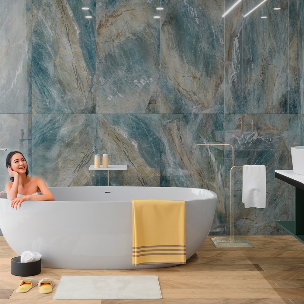 Piso Cerâmico Polido 62x119cm Caixa 2,20m² Lume Astúrias Retificado