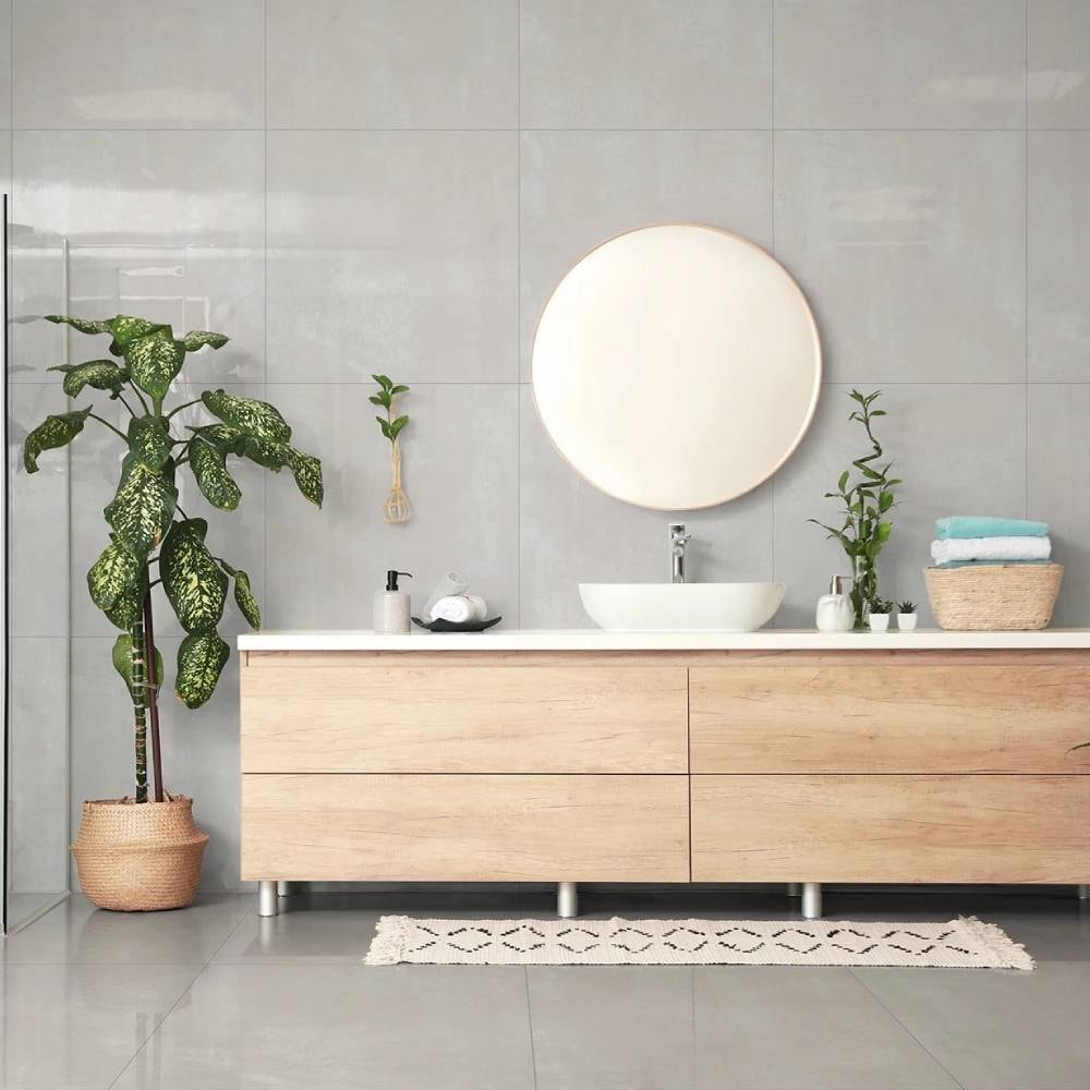 Piso Cerâmico Polido 71x71cm Caixa 2,52m² Duragres Alvorada Cinza Retificado - 2326