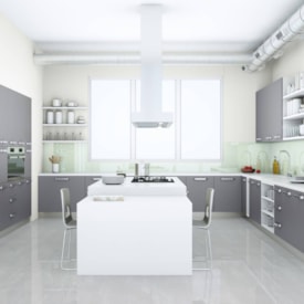 Piso Cerâmico Polido 71x71cm Caixa 3,02m² Duragres Alvorada Cinza Retificado - 2966-A