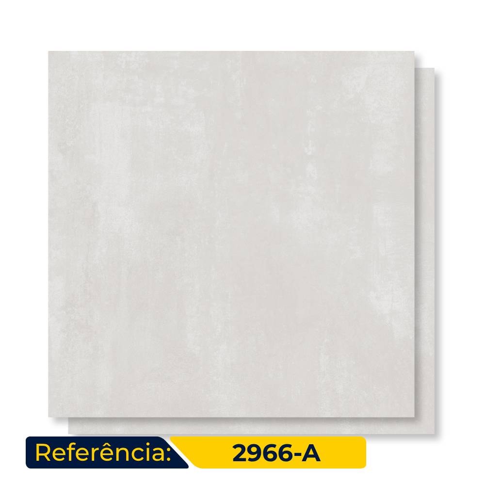 Piso Cerâmico Polido 71x71cm Caixa 3,02m² Duragres Alvorada Cinza Retificado - 2966-A