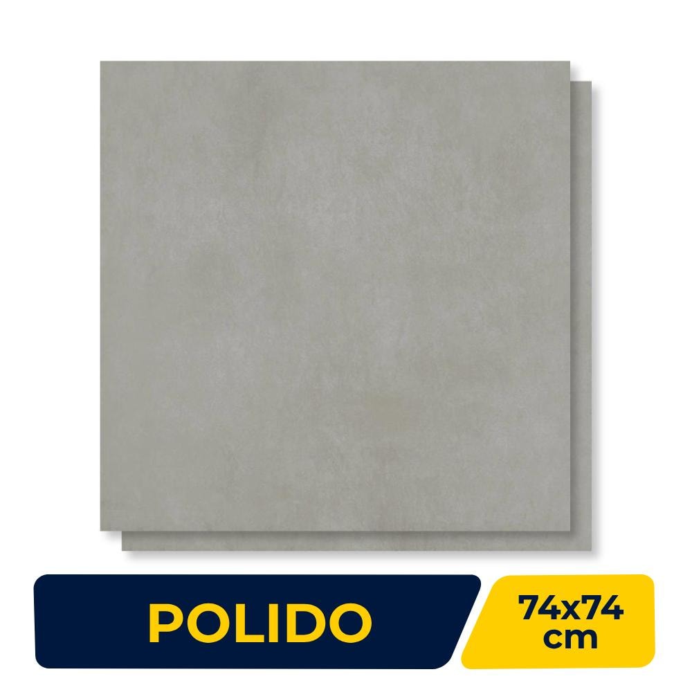 Piso Cerâmico Polido 74x74cm Caixa 2,19m² Inout Retificado - PPI-70020