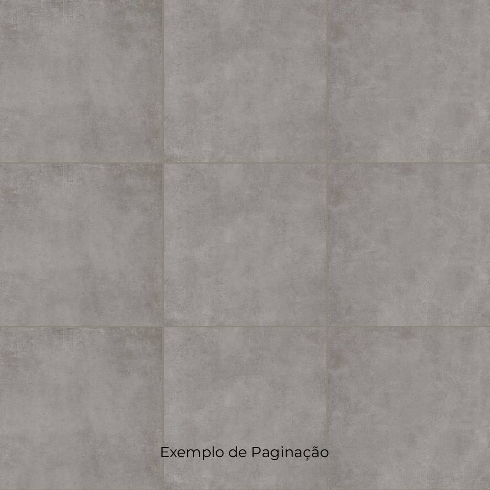 Piso Cerâmico Polido 74x74cm Caixa 2,22m² Incopisos Concret Gray Retificado - 574009