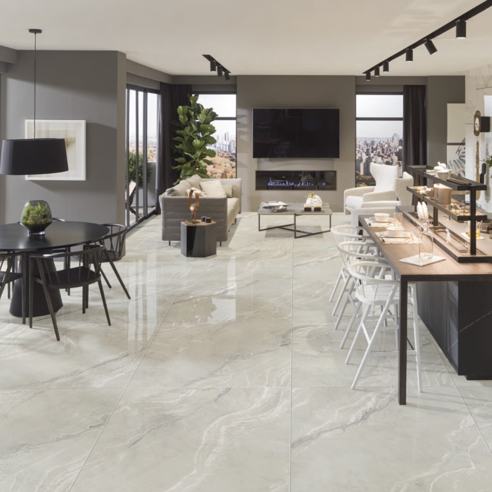 Piso Cerâmico Polido 75x75cm Caixa 2,23m² Karina Apuano Retificado - 75034