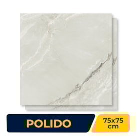 Piso Cerâmico Polido 75x75cm Caixa 2,23m² Karina Apuano Retificado - 75034