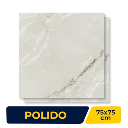 Piso Cerâmico Polido 75x75cm Caixa 2,23m² Karina Apuano Retificado - 75034