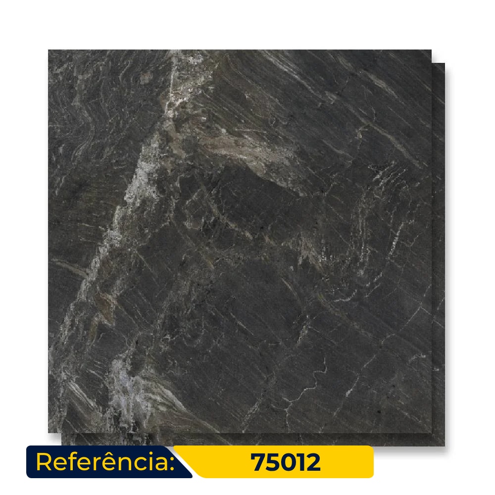 Piso Cerâmico Polido 75x75cm Caixa 2,23m² Karina Moon Retificado - 75012