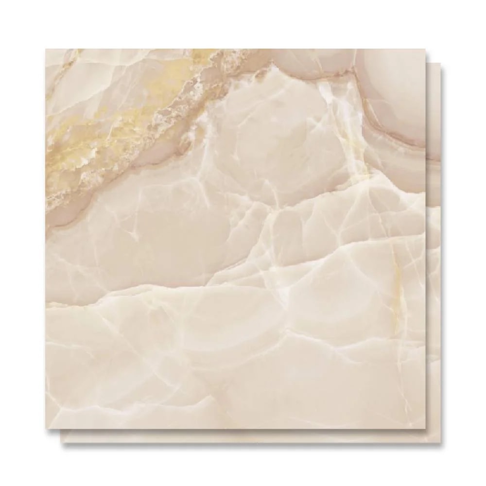 Piso Cerâmico Polido 75x75cm Caixa 2,23m² Karina Onix Pink HD Retificado - 75014