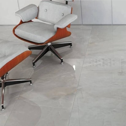 Piso Cerâmico Polido 75x75cm Caixa 2,23m² Karina Onix Silver HD Retificado - 75013