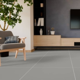 Piso Cerâmico Polido 75x75cm Caixa 2,81m² Lume Avório Cinza Retificado