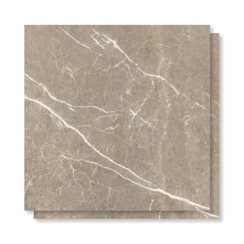 Piso Cerâmico Polido 75x75cm Caixa 2,81m² Lume Calabria Brown Retificado