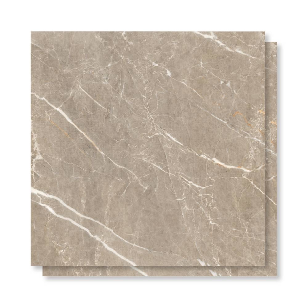 Piso Cerâmico Polido 75x75cm Caixa 2,81m² Lume Calabria Brown Retificado