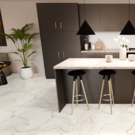 Piso Cerâmico Polido 75x75cm Caixa 2,81m² Lume Modena Bege Retificado