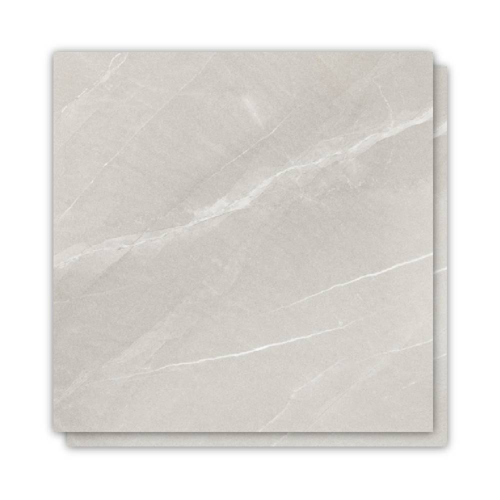 Piso Cerâmico Polido 75x75cm Caixa 2,81m² Lume Pulpins Cinza Retificado