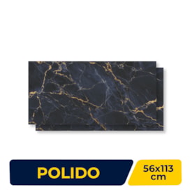 Piso Cerâmico Polido Incopisos 56x113cm Acqua Sereno Retificado - 313016