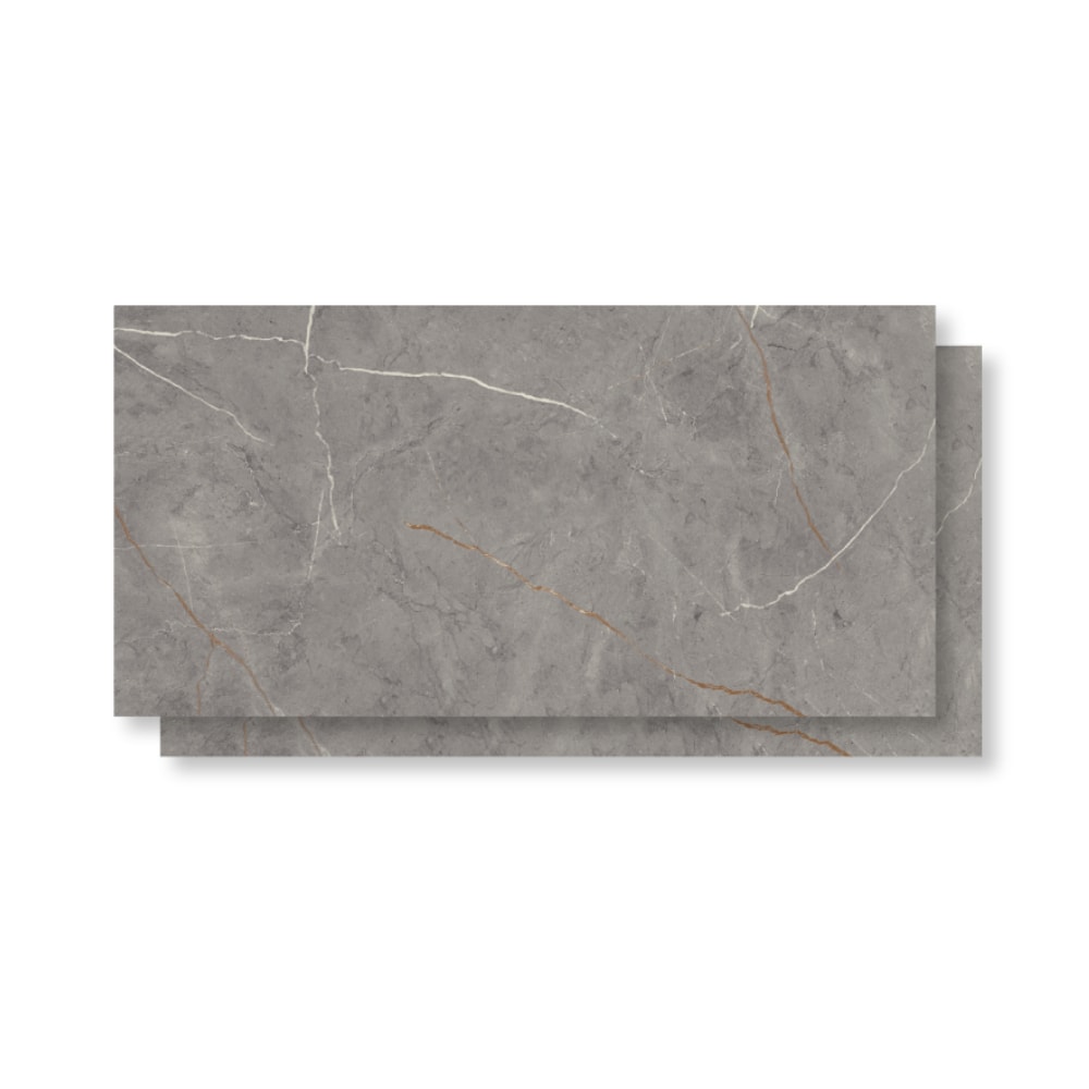 Piso Cerâmico Polido Incopisos 56x113cm Sevilha Gray Retificado - 313003