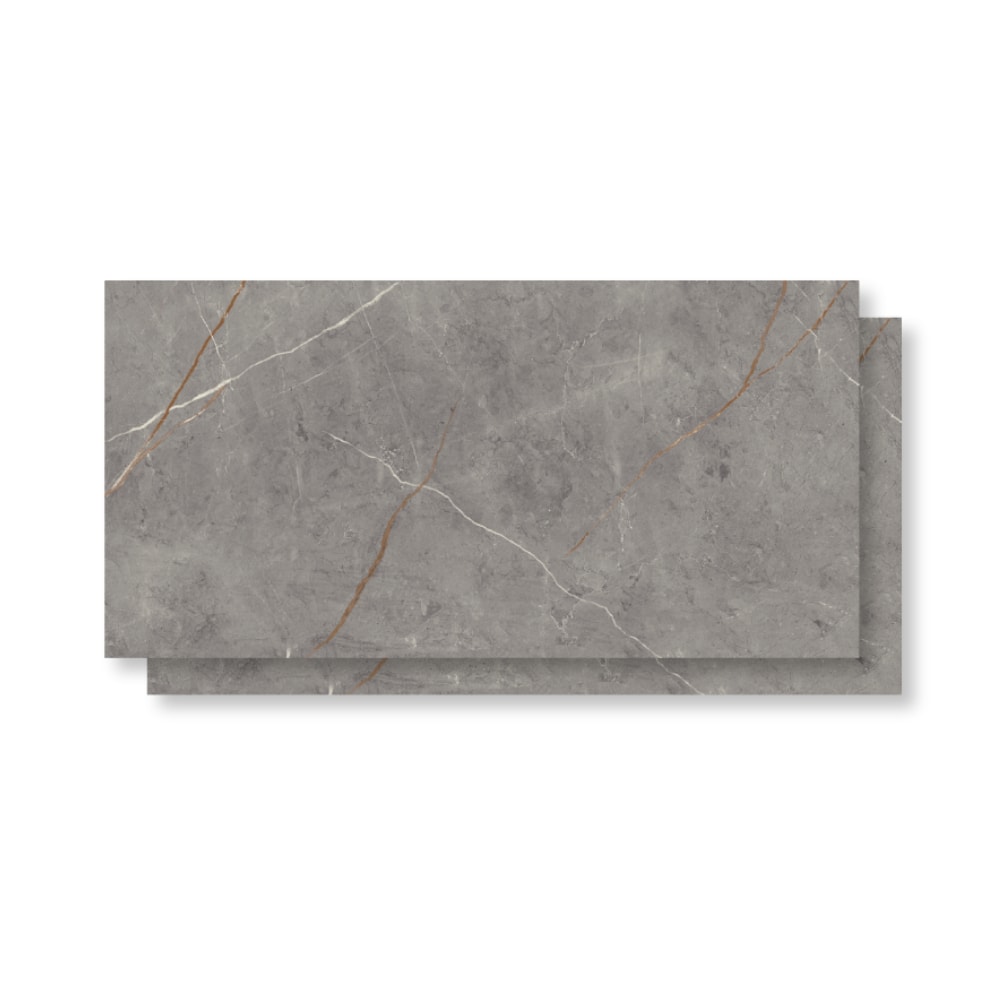 Piso Cerâmico Polido Incopisos 56x113cm Sevilha Gray Retificado - 313003