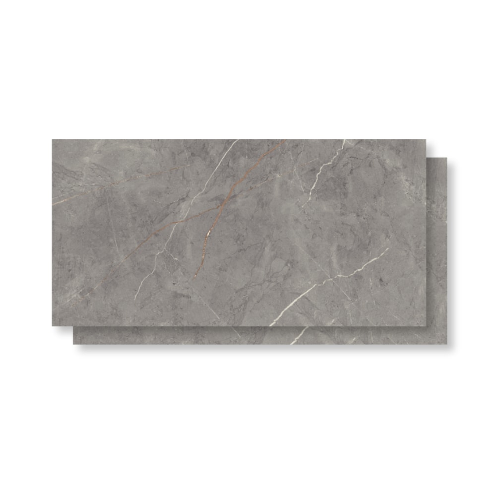Piso Cerâmico Polido Incopisos 56x113cm Sevilha Gray Retificado - 313003