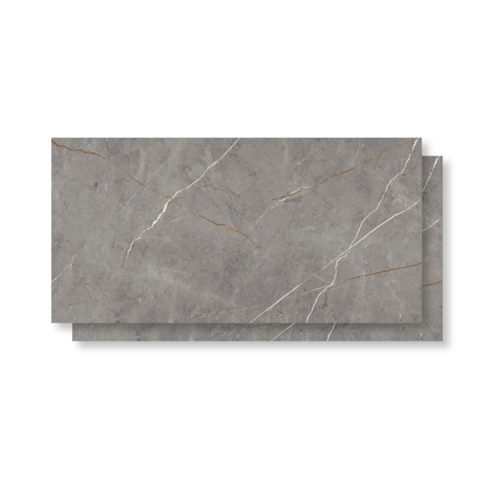 Piso Cerâmico Polido Incopisos 56x113cm Sevilha Gray Retificado - 313003