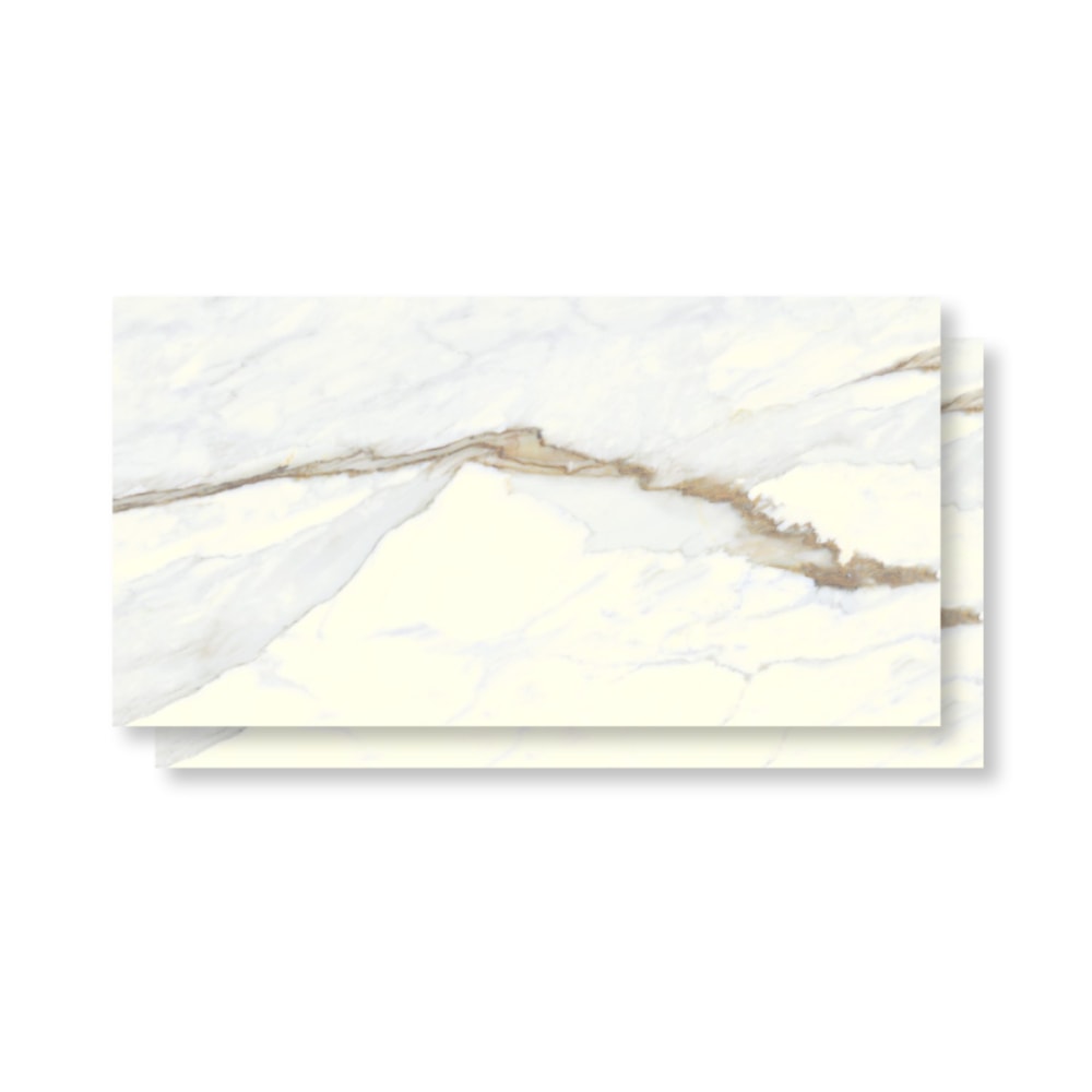 Piso Cerâmico Polido Karina 60x120cm Macchia Oro Retificado - 68017