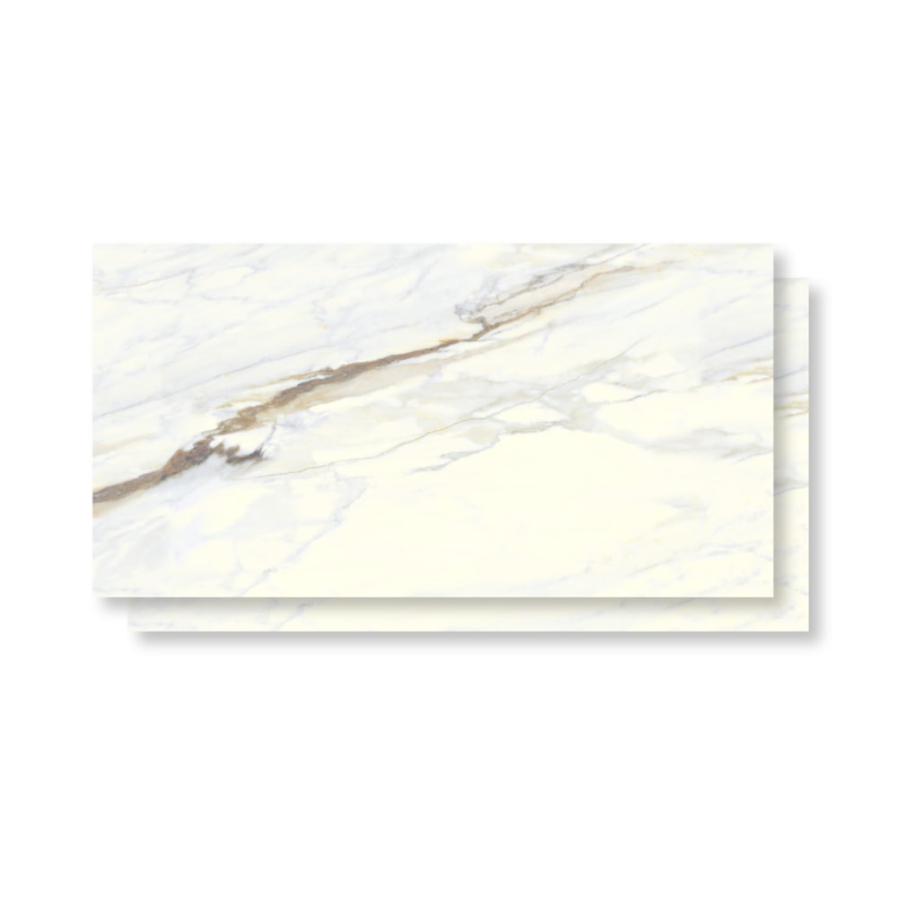 Piso Cerâmico Polido Karina 60x120cm Macchia Oro Retificado - 68017