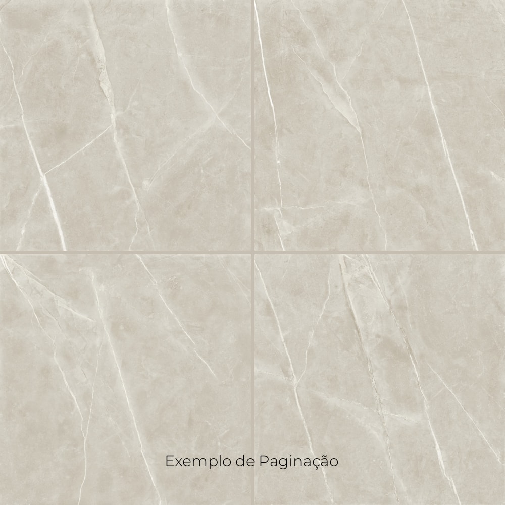 Piso Cerâmico Polido Karina 75x75cm Lumina Beige Retificado - 75040