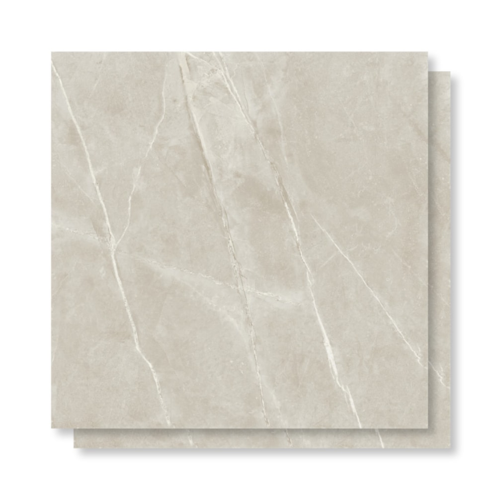 Piso Cerâmico Polido Karina 75x75cm Lumina Beige Retificado - 75040