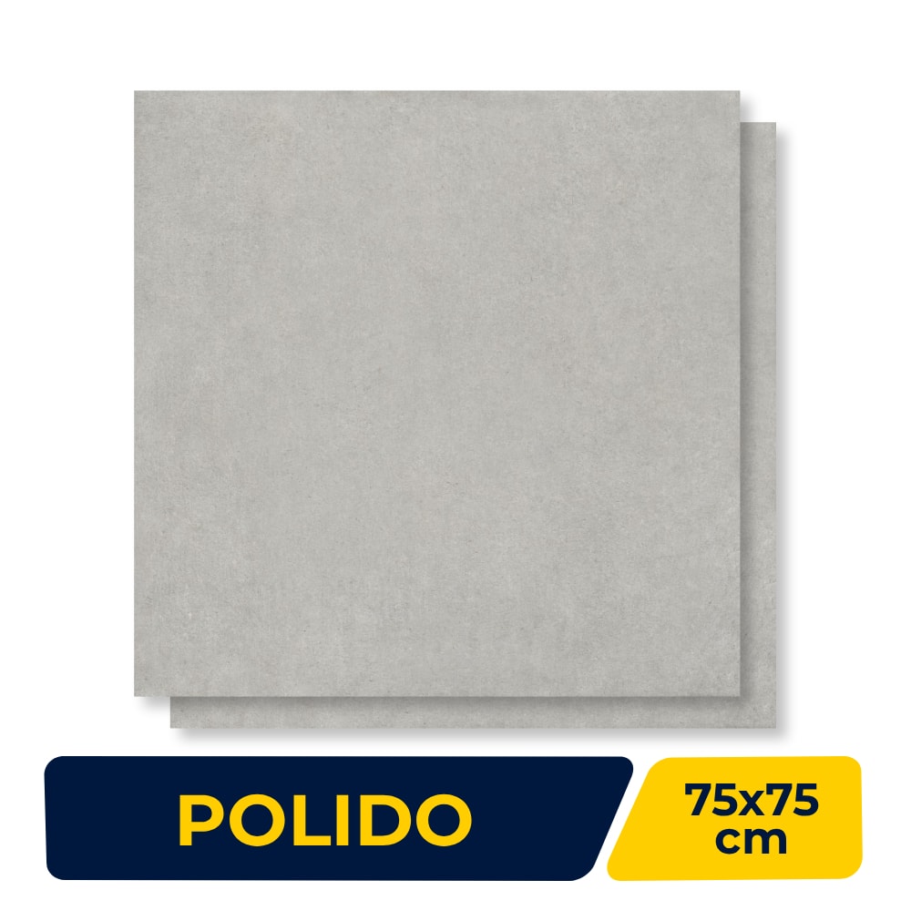 Piso Cerâmico Polido Karina 75x75cm Sensi Soft Retificado - 75038