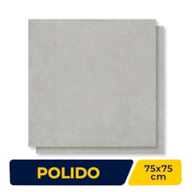 Piso Cerâmico Polido Karina 75x75cm Sensi Soft Retificado - 75038