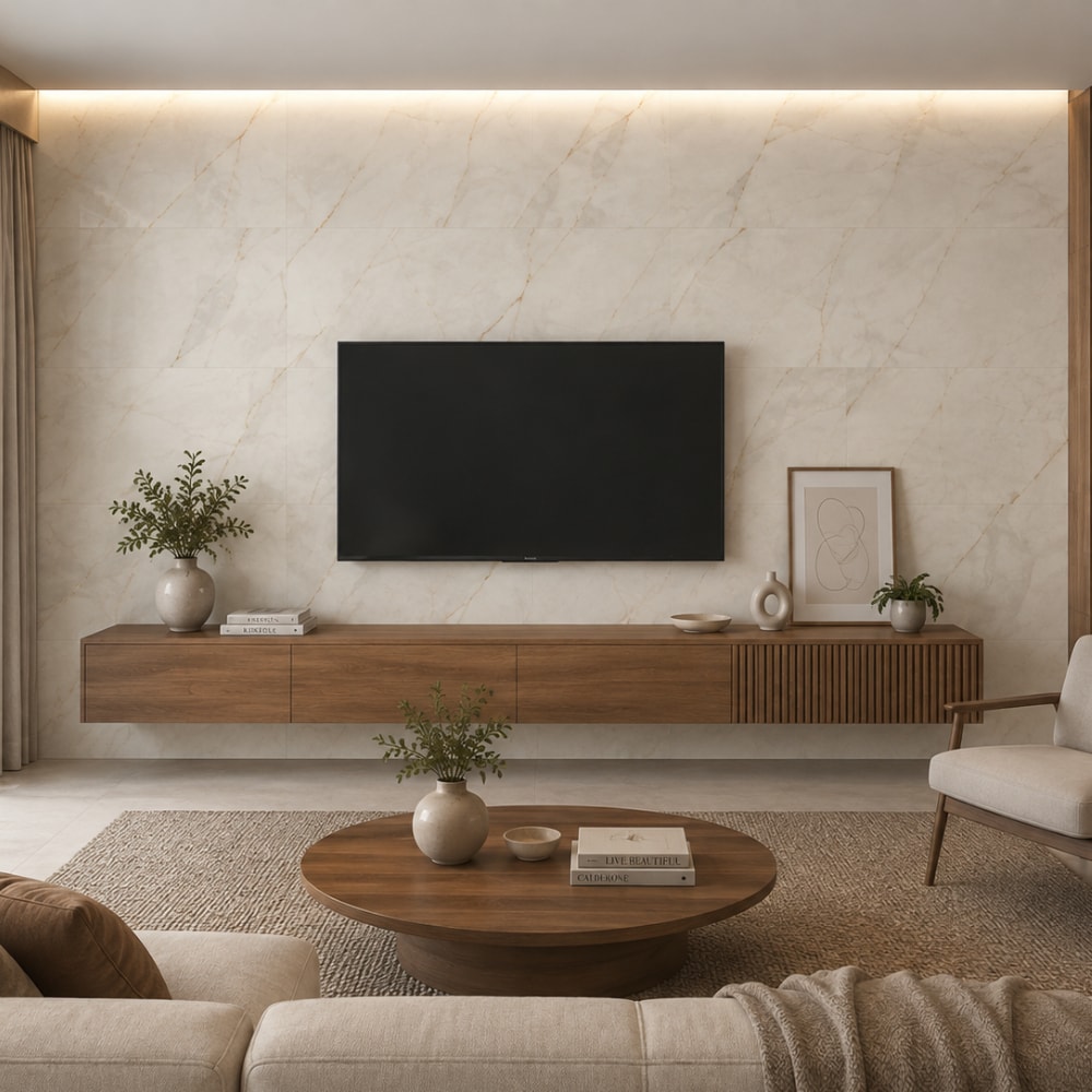 Piso Cerâmico Polido Lume 45x89cm Artemis White Retificado
