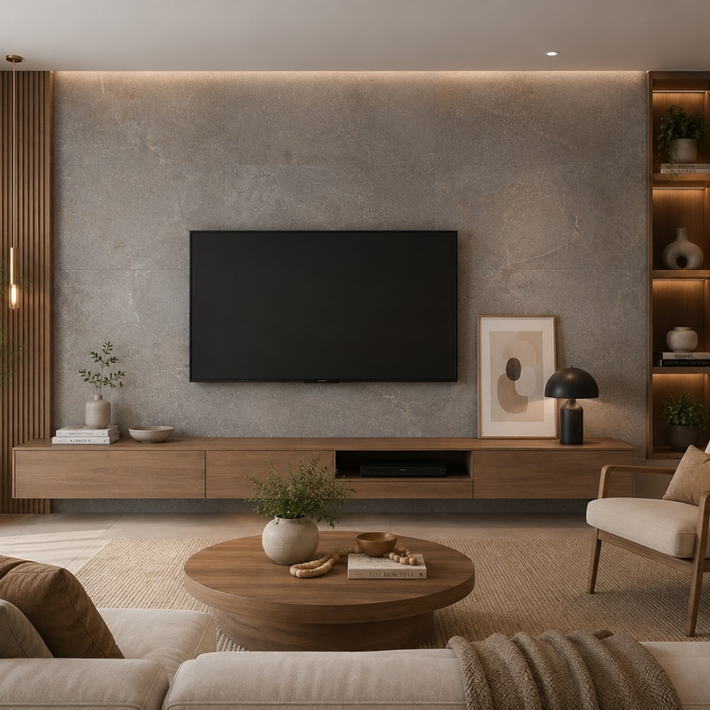Piso Cerâmico Polido Lume 45x89cm Tokio Gris Retificado