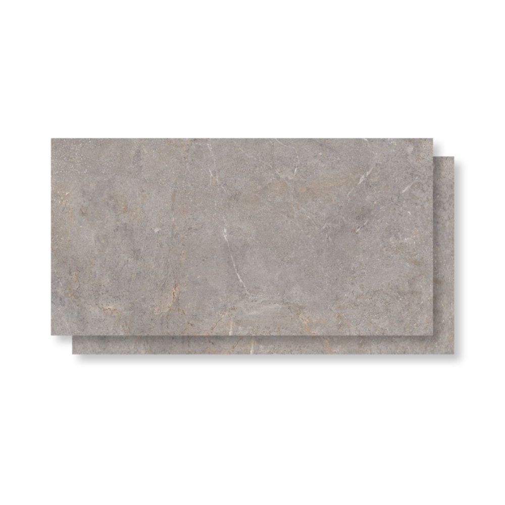 Piso Cerâmico Polido Lume 45x89cm Tokio Gris Retificado