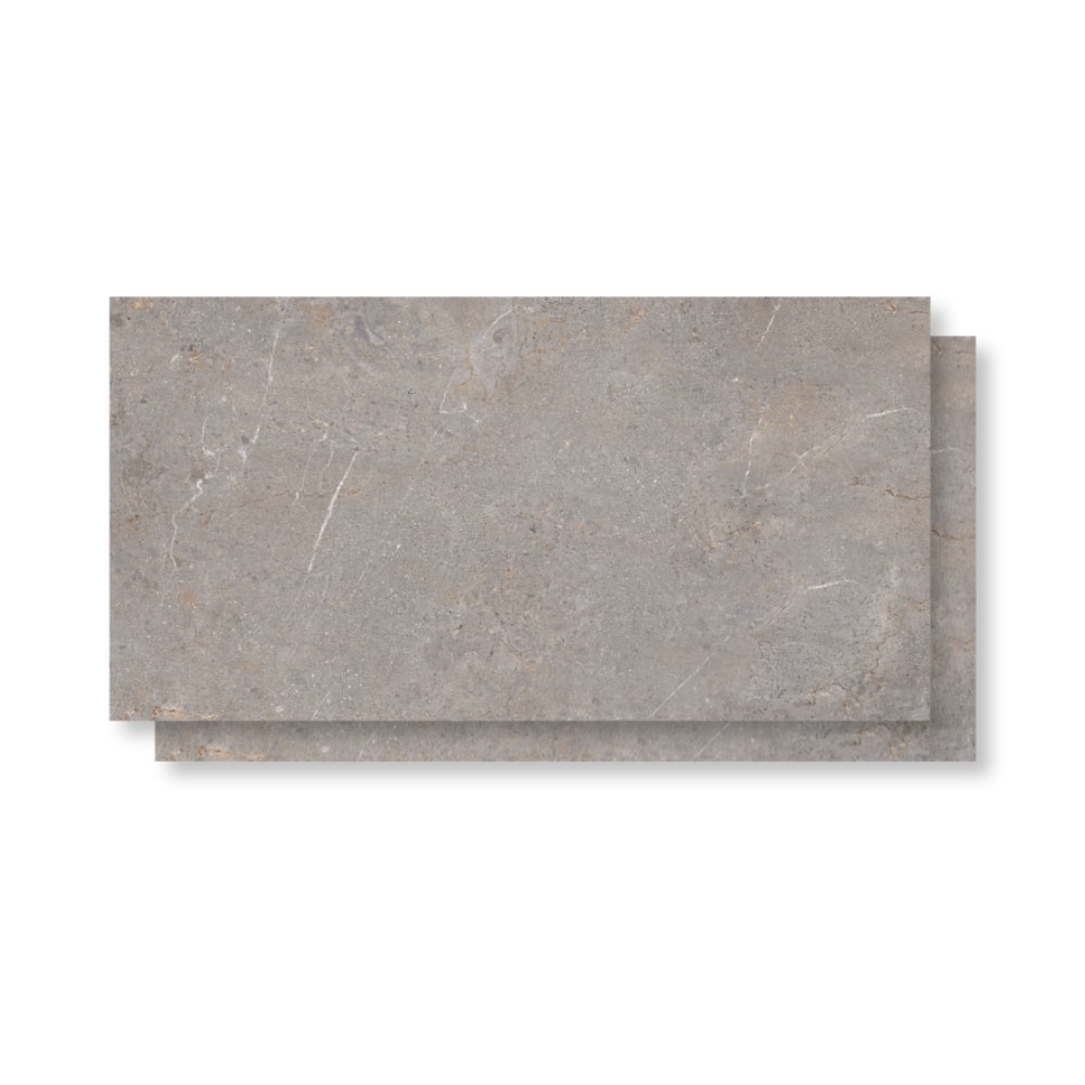 Piso Cerâmico Polido Lume 45x89cm Tokio Gris Retificado