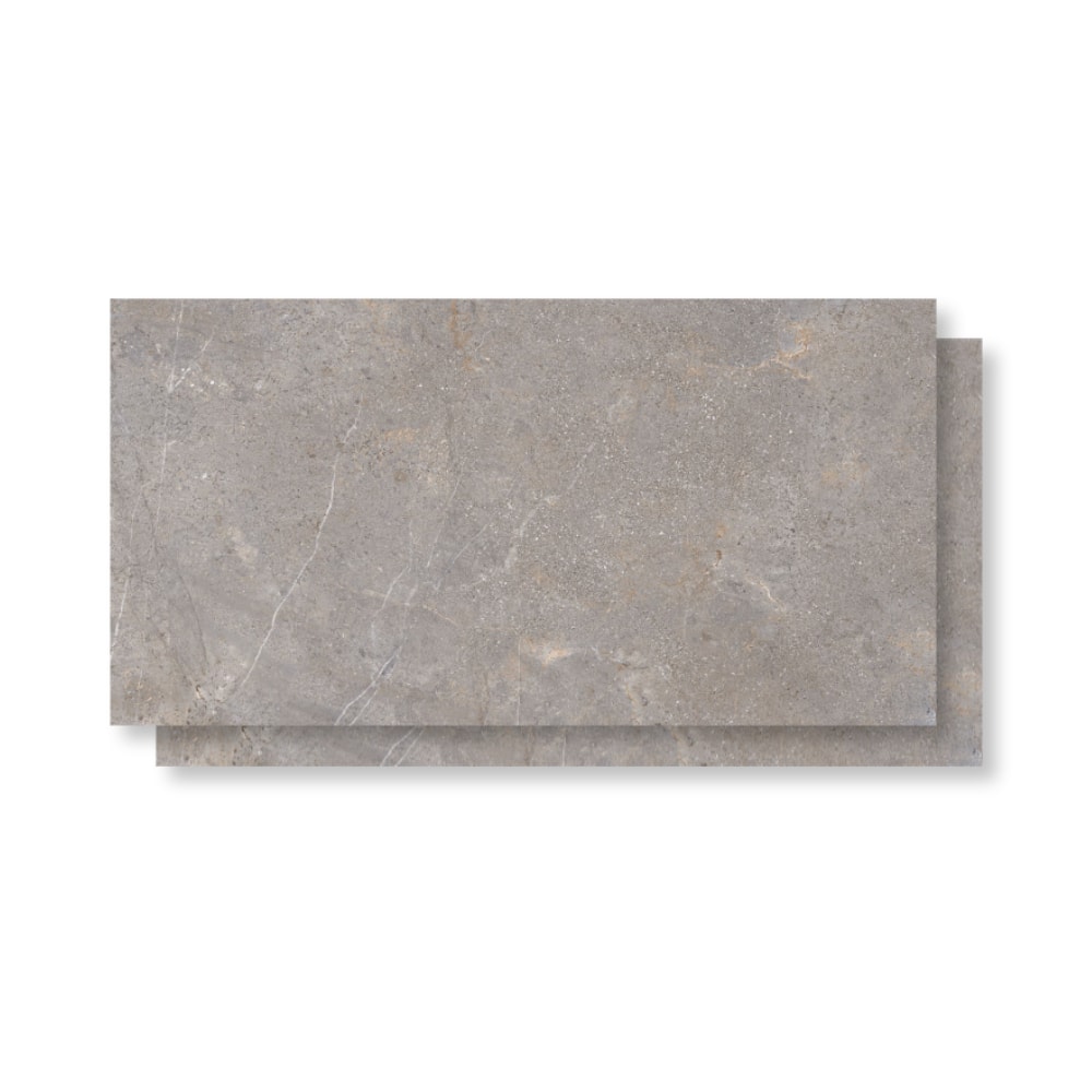 Piso Cerâmico Polido Lume 45x89cm Tokio Gris Retificado