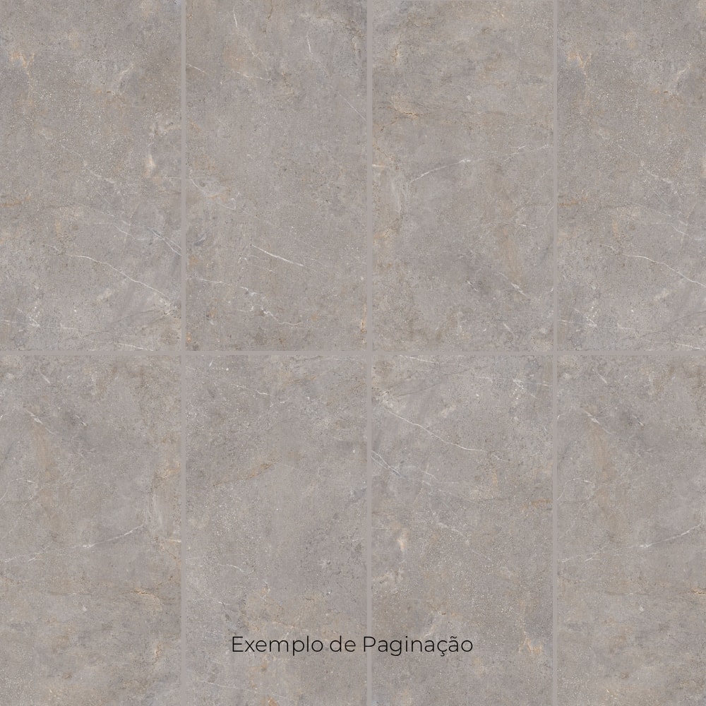 Piso Cerâmico Polido Lume 45x89cm Tokio Gris Retificado