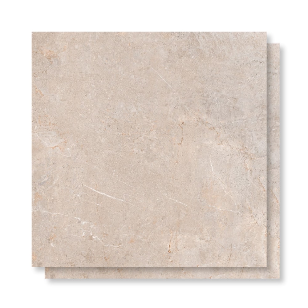 Piso Cerâmico Polido Lume 75x75cm Tokio Bege Retificado