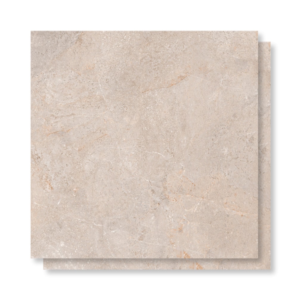 Piso Cerâmico Polido Lume 75x75cm Tokio Bege Retificado