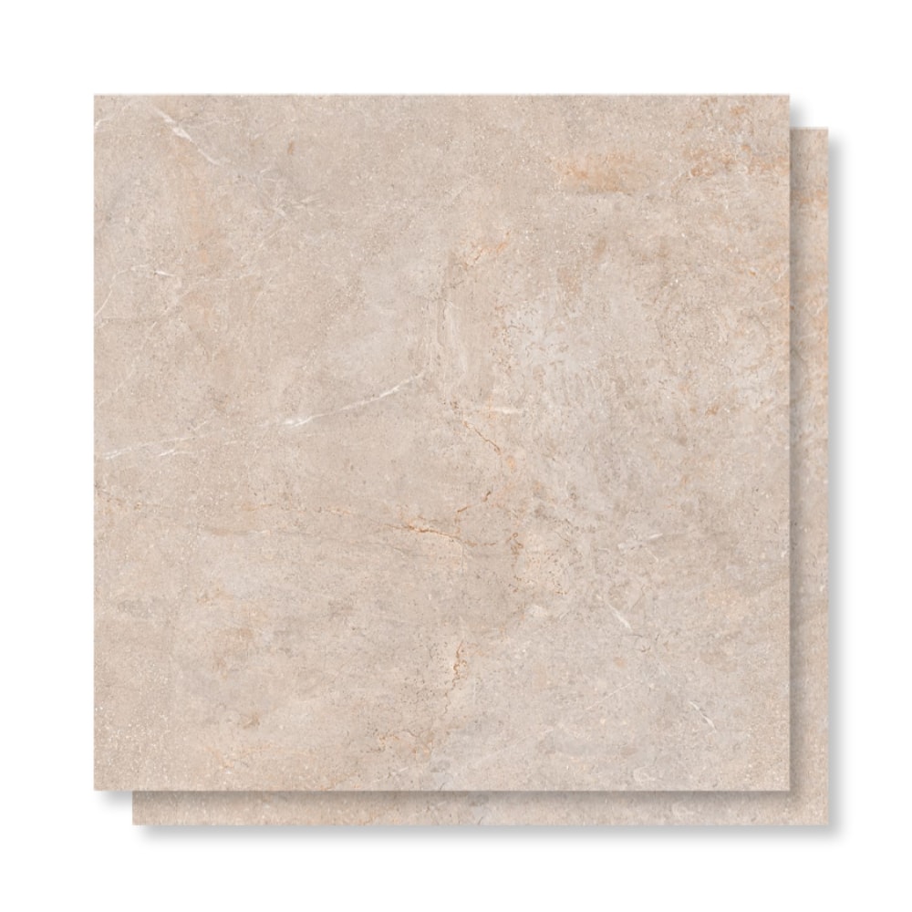 Piso Cerâmico Polido Lume 75x75cm Tokio Bege Retificado