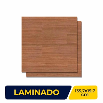Piso Laminado 135,7x19,7cm Caixa 2,14m² Eucafloor Prime Nogueira Natural - 07951312