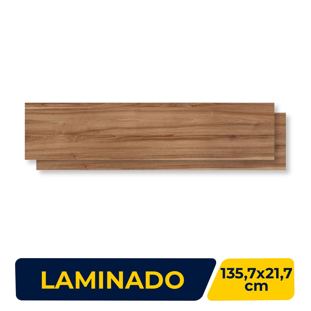 Piso Laminado 135,7x21,7cm Caixa 2,36m² Eucafloor Prime Click Cappuccino - 7951427