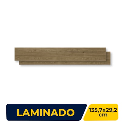 Piso Laminado 135,7x29,2cm Caixa 2,77m² Eucafloor New Evidence Click Freijó Âmbar - 07950159