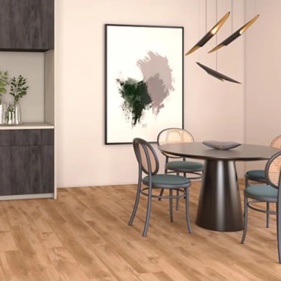 Piso Laminado 21,7x135,7cm Caixa 2,36m² Eucafloor Prime Click Cacau - 7951436