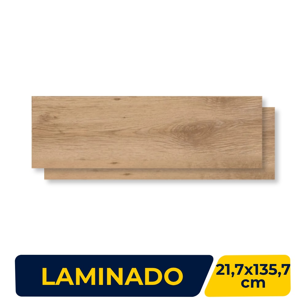 Piso Laminado 21,7x135,7cm Caixa 2,36m² Eucafloor Prime Click Cacau - 7951436
