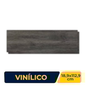 Piso Vinílico 18,9x112,9cm Caixa 3,71m² Porto Design Impression Basalt