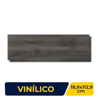 Piso Vinílico 18,9x112,9cm Caixa 3,71m² Porto Design Impression Basalt