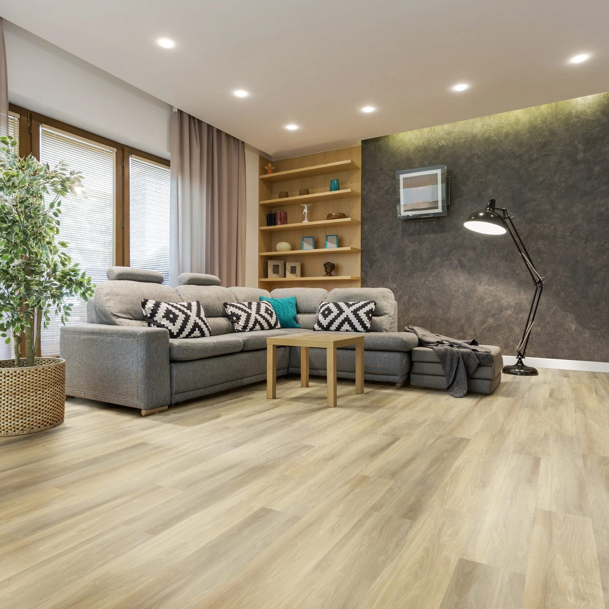 Piso Vinílico 20,8x123cm Caixa 4,09m² Tarkett Injoy Tulipa - 24124911