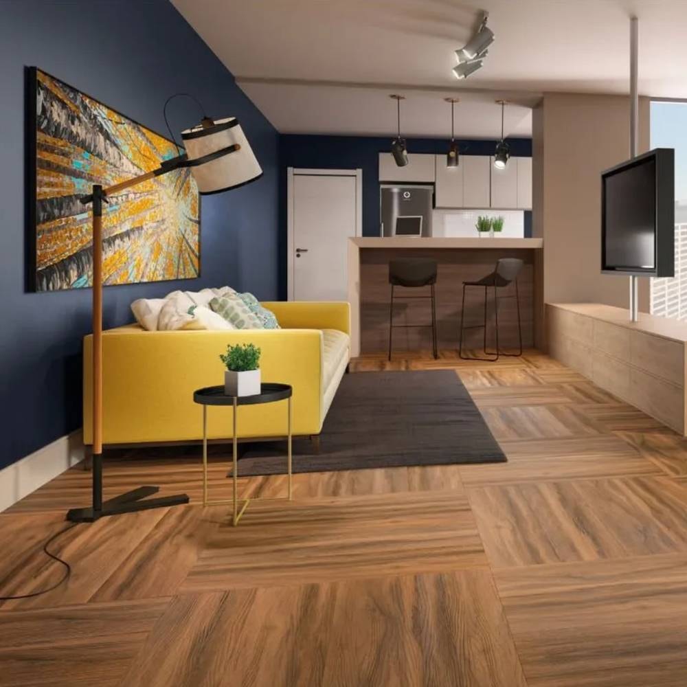 Piso Vinílico 23,8x122,9cm Caixa 4,68m² Eucafloor Tucson - 7953609