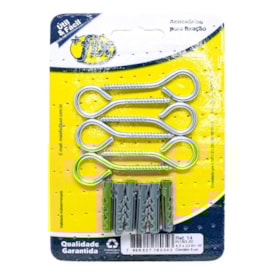 Pitao +Fix Zinco 4.2x53 Bucha Nº6 6 Peças - R.14